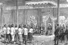 With Lord Dufferin in Burma - Reception of the Viceroy and Lady Dufferin at Mandalay 1886. Creator: Unknown
