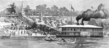 With Lord Dufferin in Burma - The Viceroy's Departure from Prome for Mandalay 1886. Creator: Unknown
