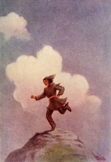 "With one great step he reached the distant headland" 1914. Creator: Unknown