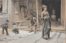 With Pride Upon Her Brow, c. 1878. Creator: Edwin Austin Abbey