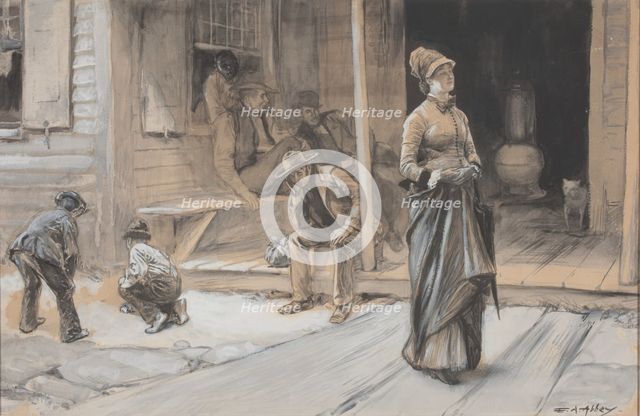 With Pride Upon Her Brow, c. 1878. Creator: Edwin Austin Abbey.