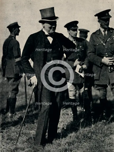 'With Sir Henry Wilson on the Rhine', 1919, (1945).  Creator: Unknown.