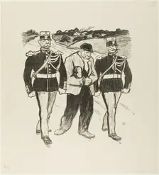 Without a Cent, March 1894. Creator: Theophile Alexandre Steinlen