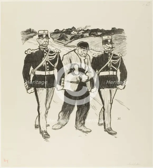 Without a Cent, March 1894. Creator: Theophile Alexandre Steinlen.
