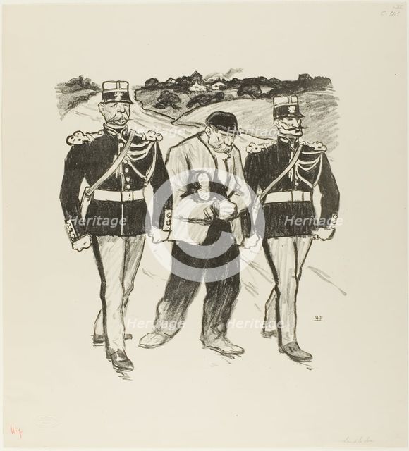 Without a Cent, March 1894. Creator: Theophile Alexandre Steinlen.