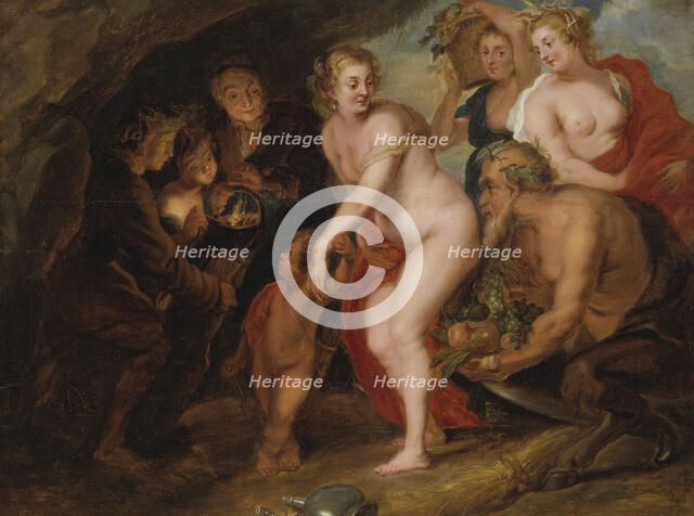 "Without Ceres and Bacchus Venus freezes", 1667. Creator: Anon.