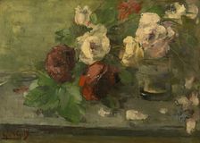 Withered Roses, c1870-1890s. Creator: Guillaume Vogels