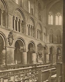 Within Great St. Bartholomew's: Rahere's Tomb in the Choir c1935. Creator: Joel