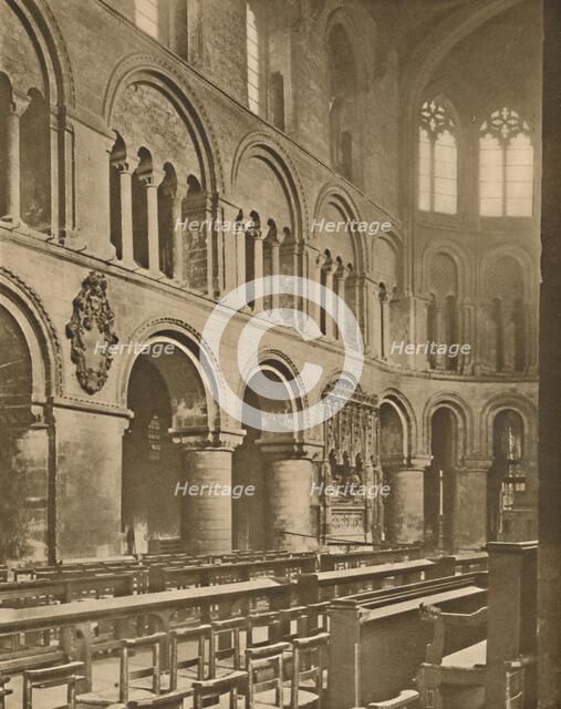 'Within Great St. Bartholomew's: Rahere's Tomb in the Choir', c1935. Creator: Joel.