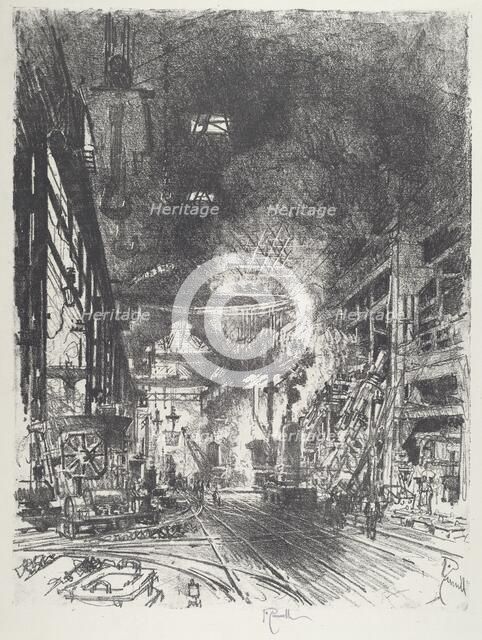 Within the Furnaces, 1916. Creator: Joseph Pennell.