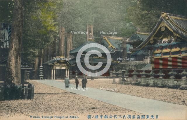 'Within Toshogu Temple at Nikko', c1900. Artist: Unknown.