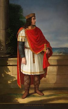 Witiza, Visigothic king, c1853. Creator: Manuel Iglesias Dominguez