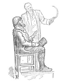 Witness for the defence and his interpreter, 1881. Creator: Wallis Mackay