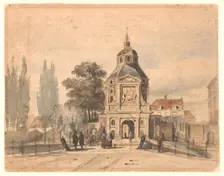 Wittevrouwenpoort in Utrecht, c.1827-1891. Creator: Johannes Bosboom