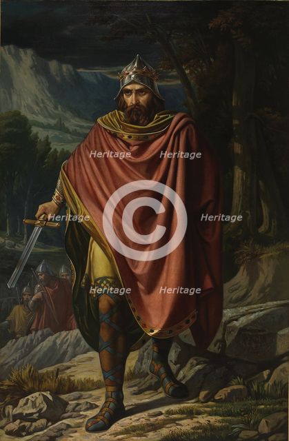 Witteric, Visigothic King, Mid of the 19th century. Artist: Soriano Murillo, Benito (1827-1891)