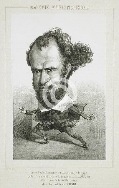 Wicart, 1856. Creator: Félicien Rops.