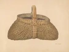 Wicker Basket, c. 1939. Creator: Bisby Finley
