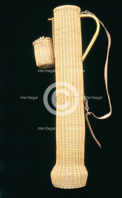 Wicker golf bag, 1890s-1900s. Creator: Unknown.