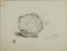 Wickerwork Washbasket, 1808/47. Creator: Joshua Cristall