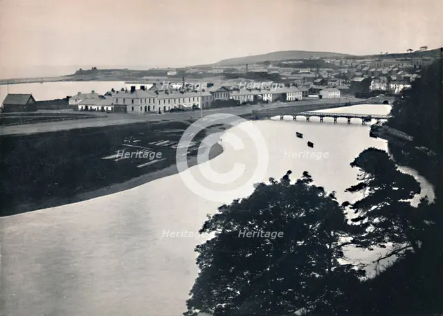 'Wicklow - General View of the Town and the River', 1895. Artist: Unknown.