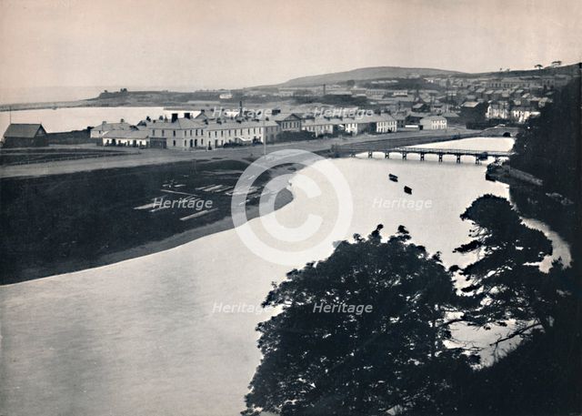 'Wicklow - General View of the Town and the River', 1895. Artist: Unknown.