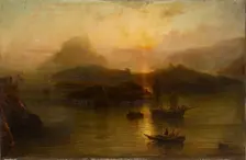Wicklow Head and Blackrock Castle 1827-1883. Creator: Alfred Clint