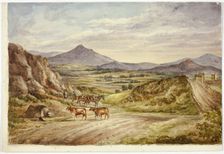 Wicklow Hills, 1843. Creator: Elizabeth Murray