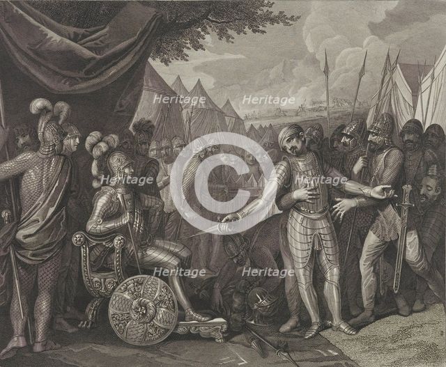 Wichmann II the Younger surrenders to Mieszko I of Poland, Late 18th century.