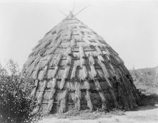 Wichita grass-house, c1927. Creator: Edward Sheriff Curtis