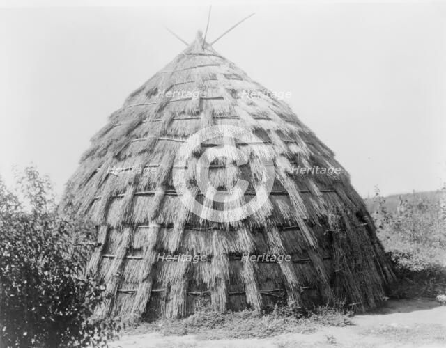 Wichita grass-house, c1927. Creator: Edward Sheriff Curtis.