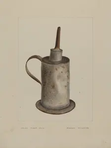 Wick Lamp, c. 1938. Creator: Frank Maurer