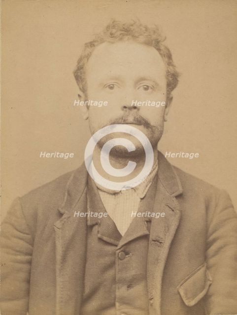 Widcoq. Alfred, François, Adolphe. 32 ans, né à Fressenneville (Somme). Mécanicien. Anarch..., 1894. Creator: Alphonse Bertillon.