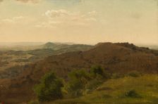 Wide view of the mountains, exercise, 1855. Creator: Werner Holmberg