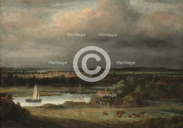 Wide River Landscape, ca. 1648-49. Creator: Philip Koninck.