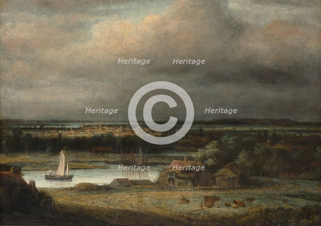 Wide River Landscape, ca. 1648-49. Creator: Philip Koninck.