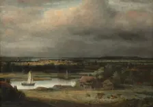 Wide River Landscape, ca. 1648-49. Creator: Philip Koninck
