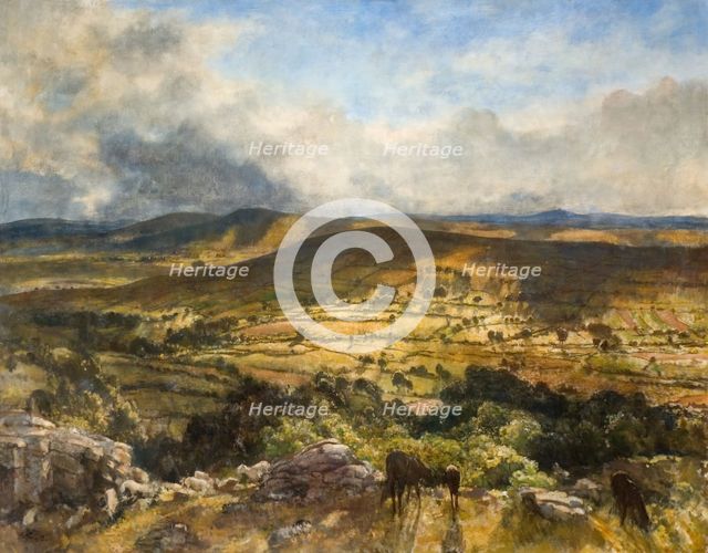 Widecombe In The Moor, Devon, 1922. Creator: Walter Westley Russell.