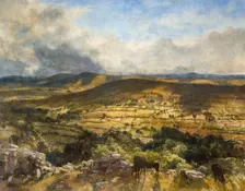 Widecombe In The Moor, Devon, 1922. Creator: Walter Westley Russell