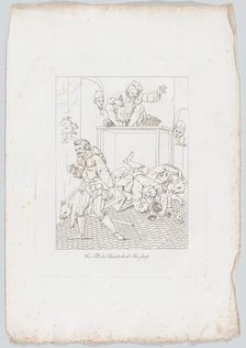 Wie Till die Schneider duch Saüe straft (How Till Eugenspiegel Punished the Tailors), 1806. Creator: Johann Heinrich Lips