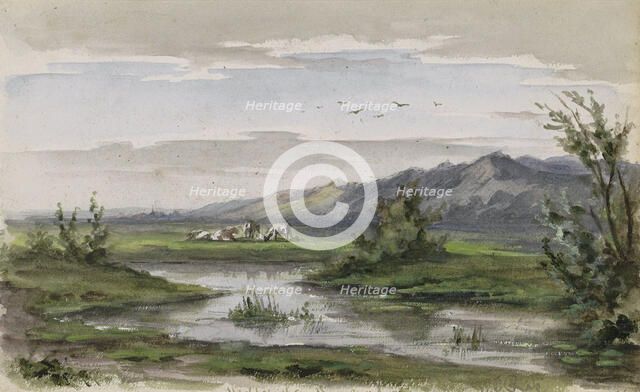 Wielersche Meer in Gelderland, 1874-1875. Creator: Willem Cornelis Rip.