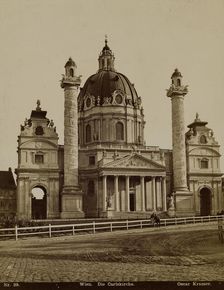 Wien. Die Carlskirche, late 19th century. Creator: Oscar Kramer