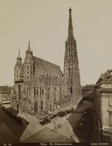 Wien. Die Stephanskirche, late 19th century. Creator: Oscar Kramer