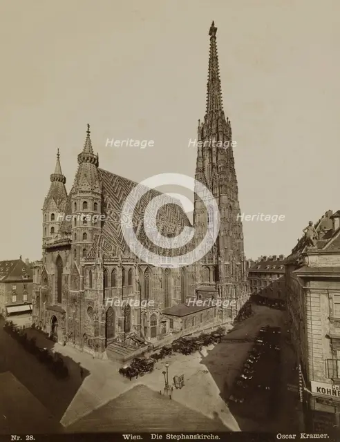 Wien. Die Stephanskirche, late 19th century. Creator: Oscar Kramer.