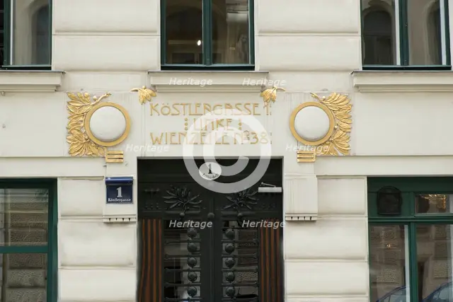 Wienzeilenhauser, Vienna,  Austria, (1898), 2015. Artist: Alan John Ainsworth.