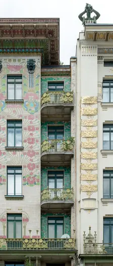 Wienzeilenhauser, Vienna, Austria, (1898), 2015. Artist: Alan John Ainsworth