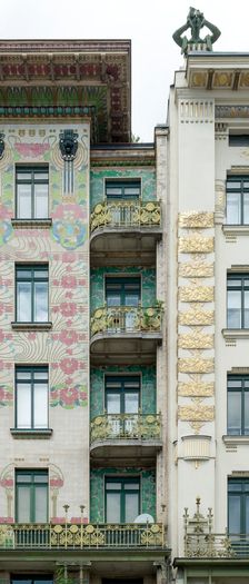 Wienzeilenhauser, Vienna, Austria, (1898), 2015. Artist: Alan John Ainsworth