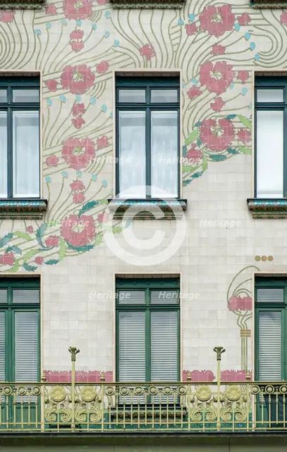 Wienzeilenhauser, Vienna,  Austria, (1898), 2015. Artist: Alan John Ainsworth.