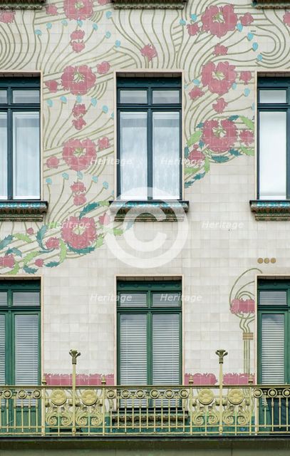 Wienzeilenhauser, Vienna,  Austria, (1898), 2015. Artist: Alan John Ainsworth.