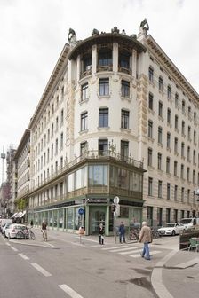 Wienzeilenhauser, Vienna, Austria, (1898), 2015. Artist: Alan John Ainsworth