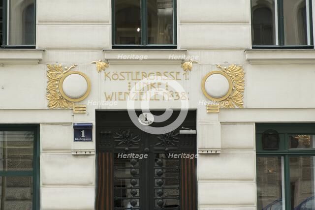 Wienzeilenhauser, Vienna,  Austria, (1898), 2015. Artist: Alan John Ainsworth.